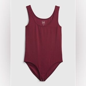 Gap Modern Tank Bodysuit, Burgundy Maroon, Size Medium, NWT